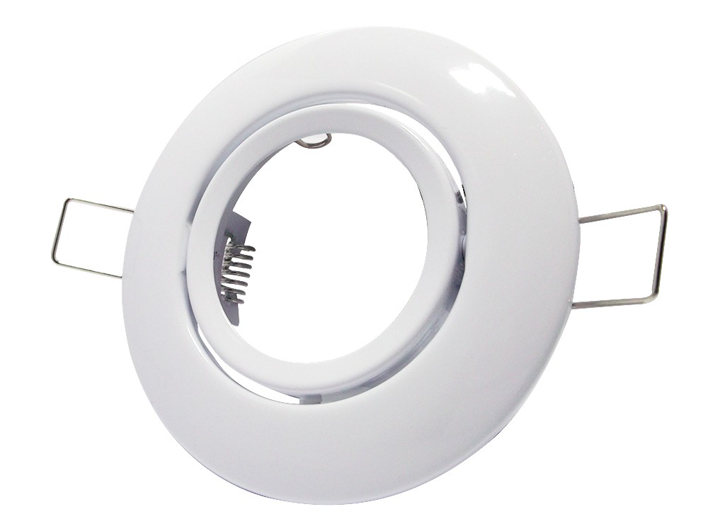 Spot de Embutir Redondo Basculante C/ Soquete GU10 Branco