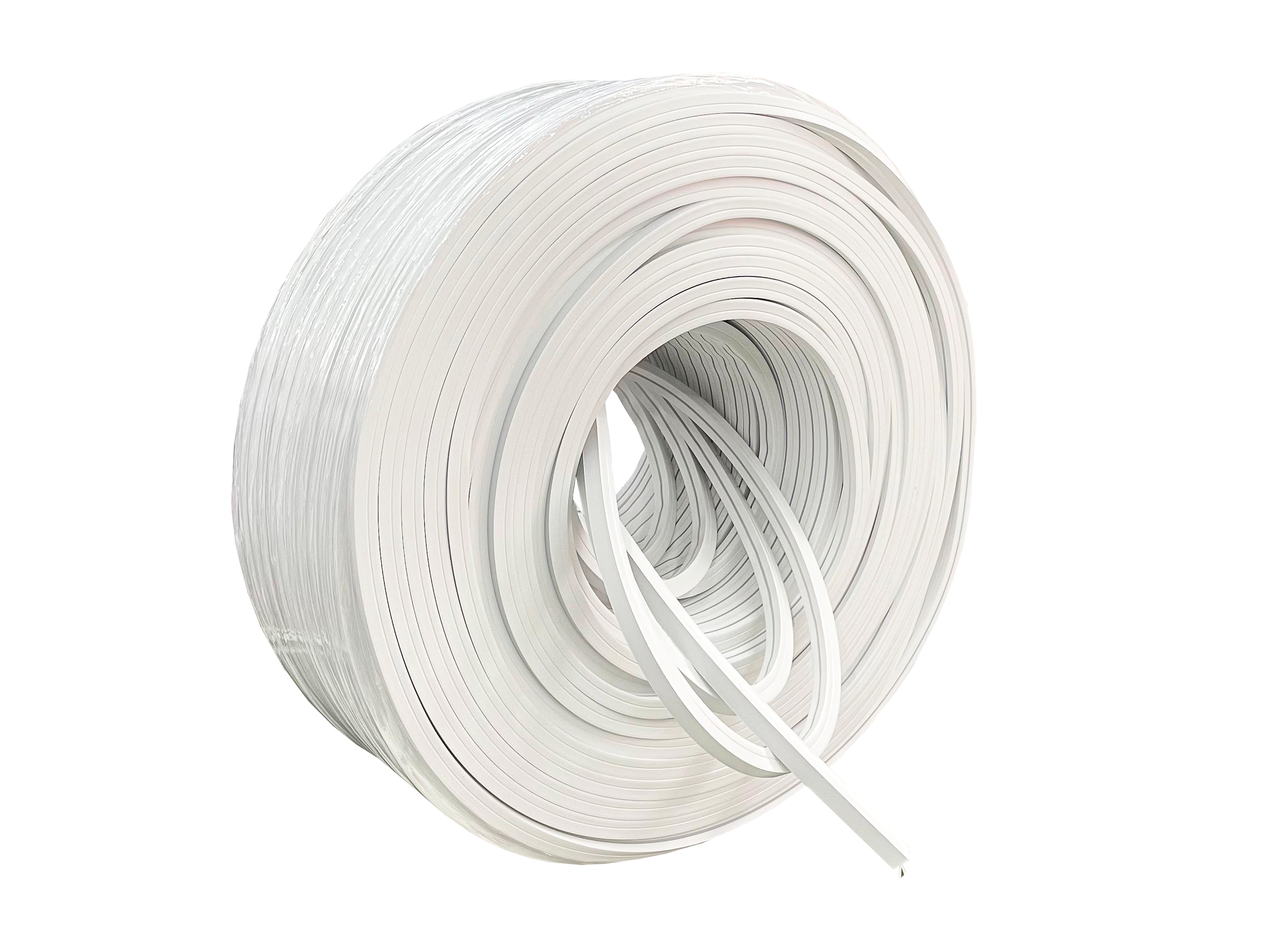 5 Metro Perfil 10X10 mm Branco Silicone para fita led de 6 milimetros Ref.: 3711/916