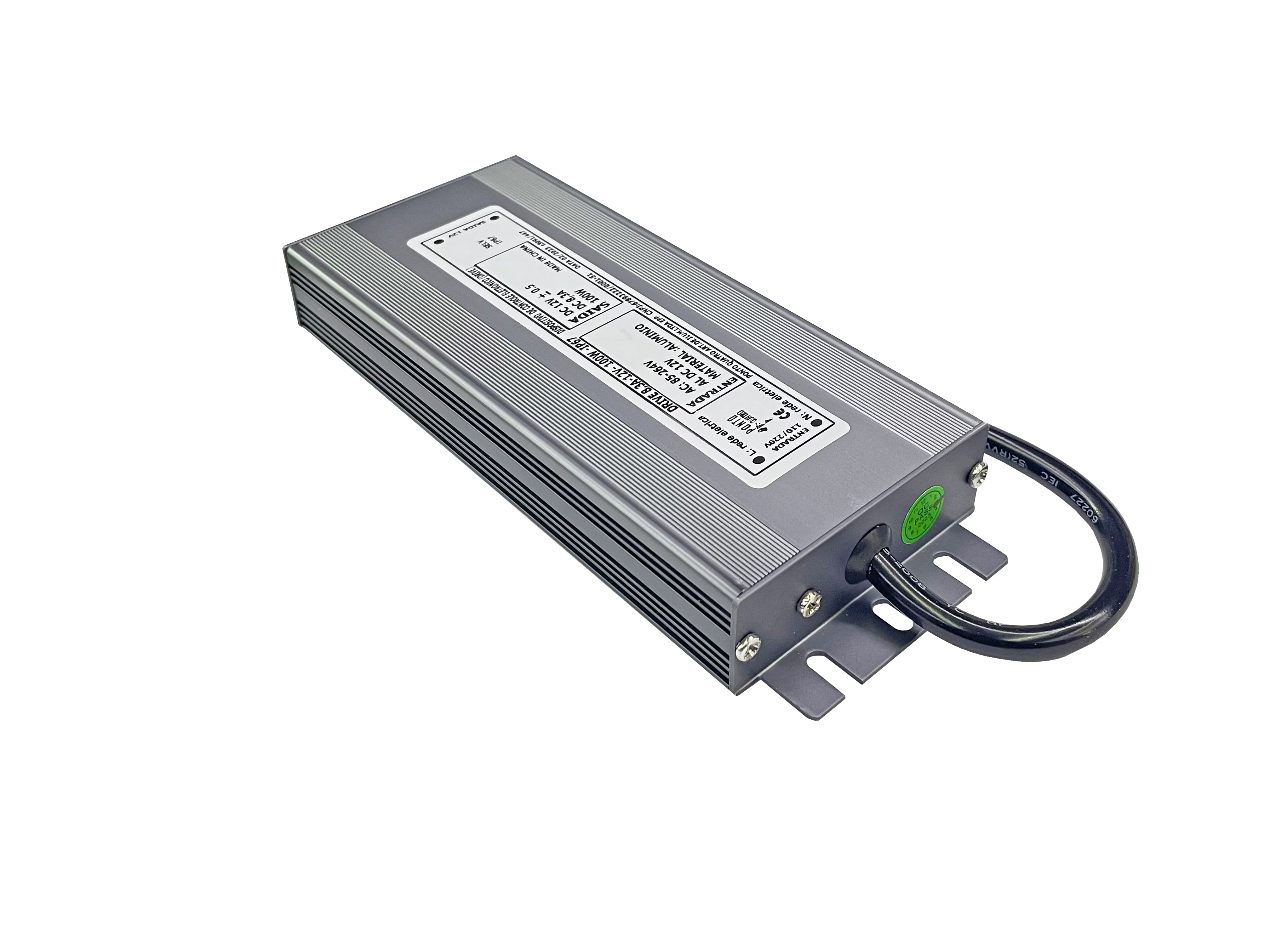 Fonte Blindada - Driver para LED à Prova d'Água 12v 8.3A 100W  Bivolt