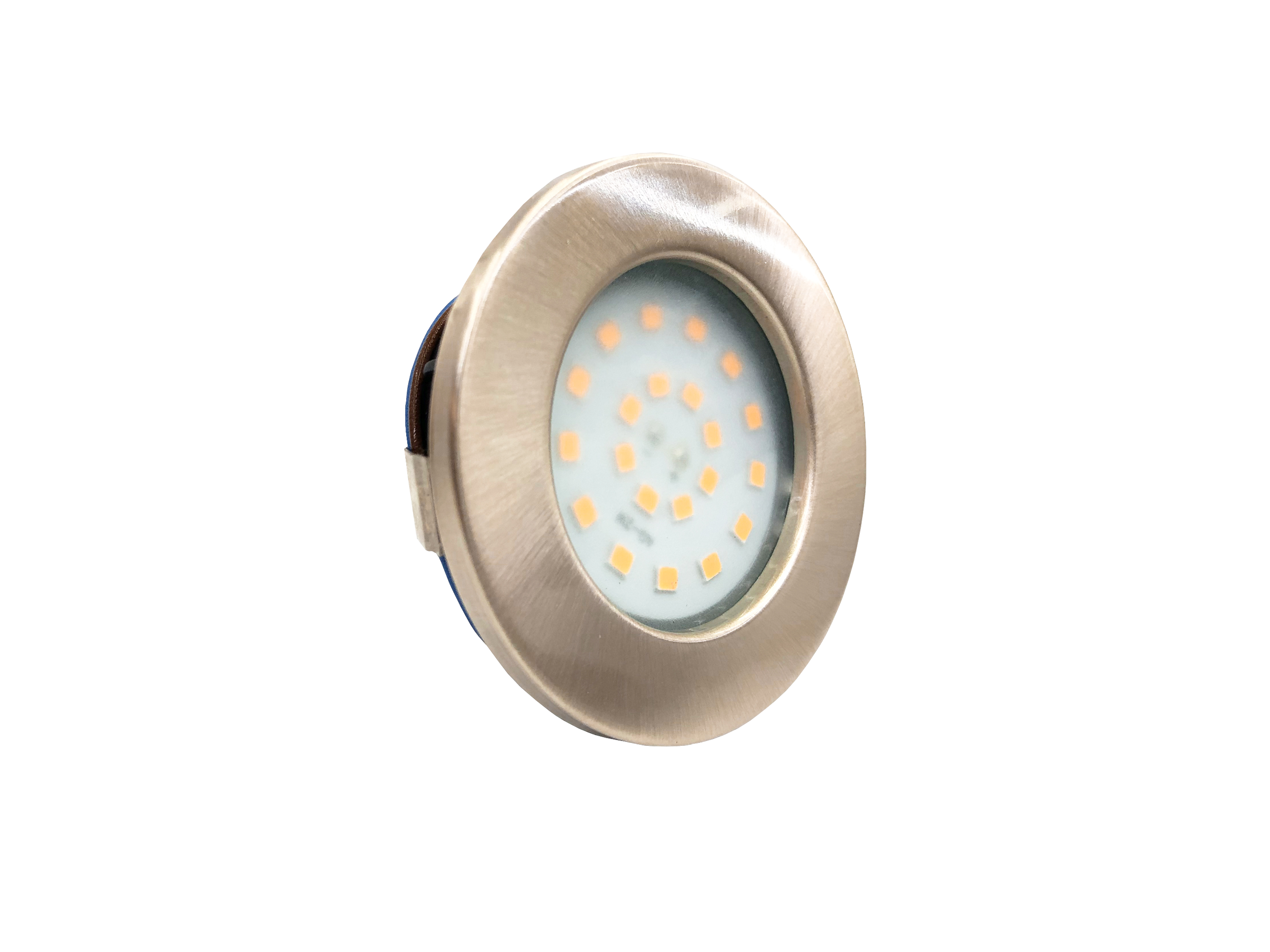 Spot de Led para Embutir em Móveis - 21 Leds - Redondo - Niquelado