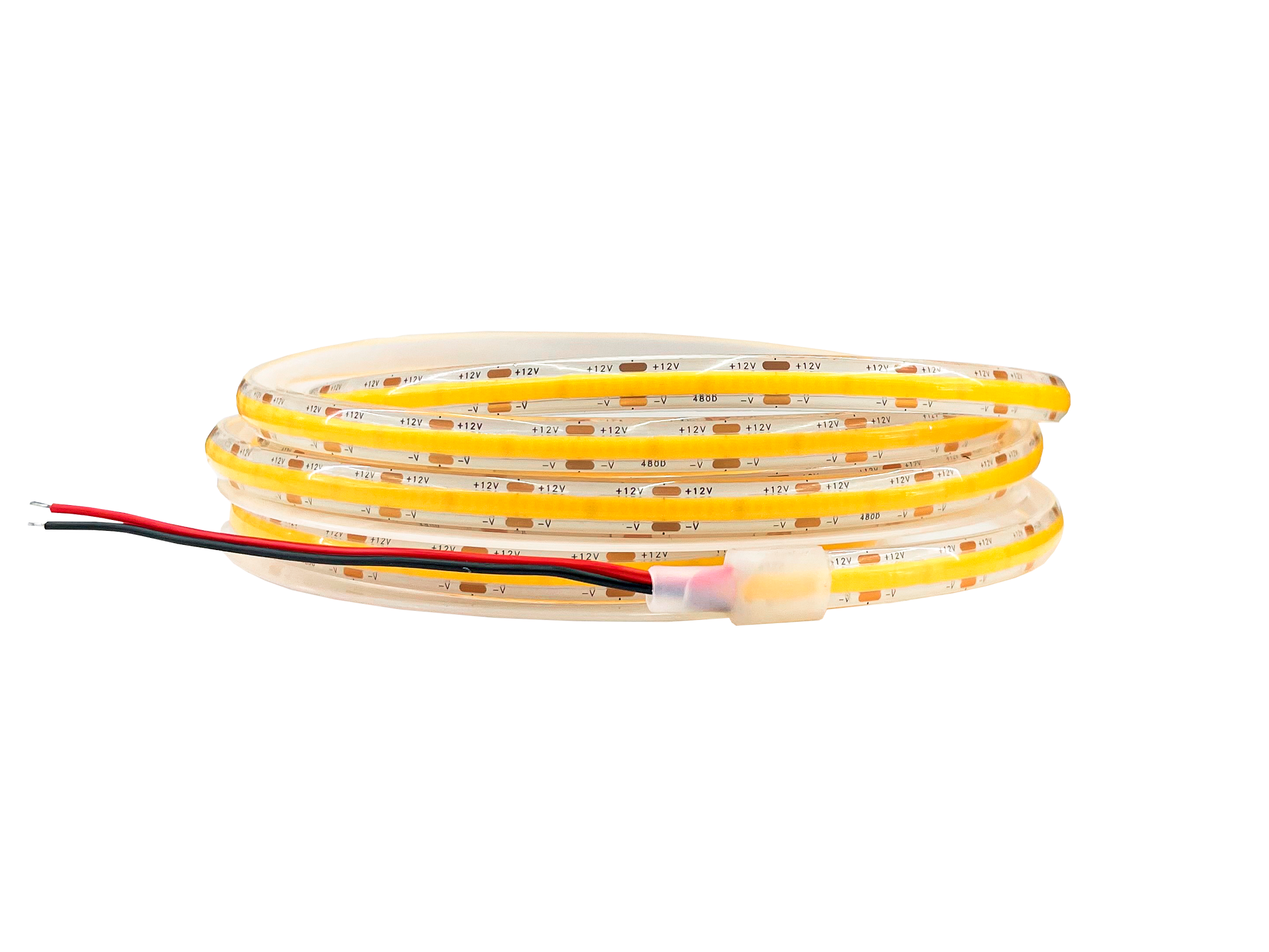 Fita led Cob 12W/m 4000K Cob 480 leds IRC 90 12V IP20 8mm 5metros 3755/955