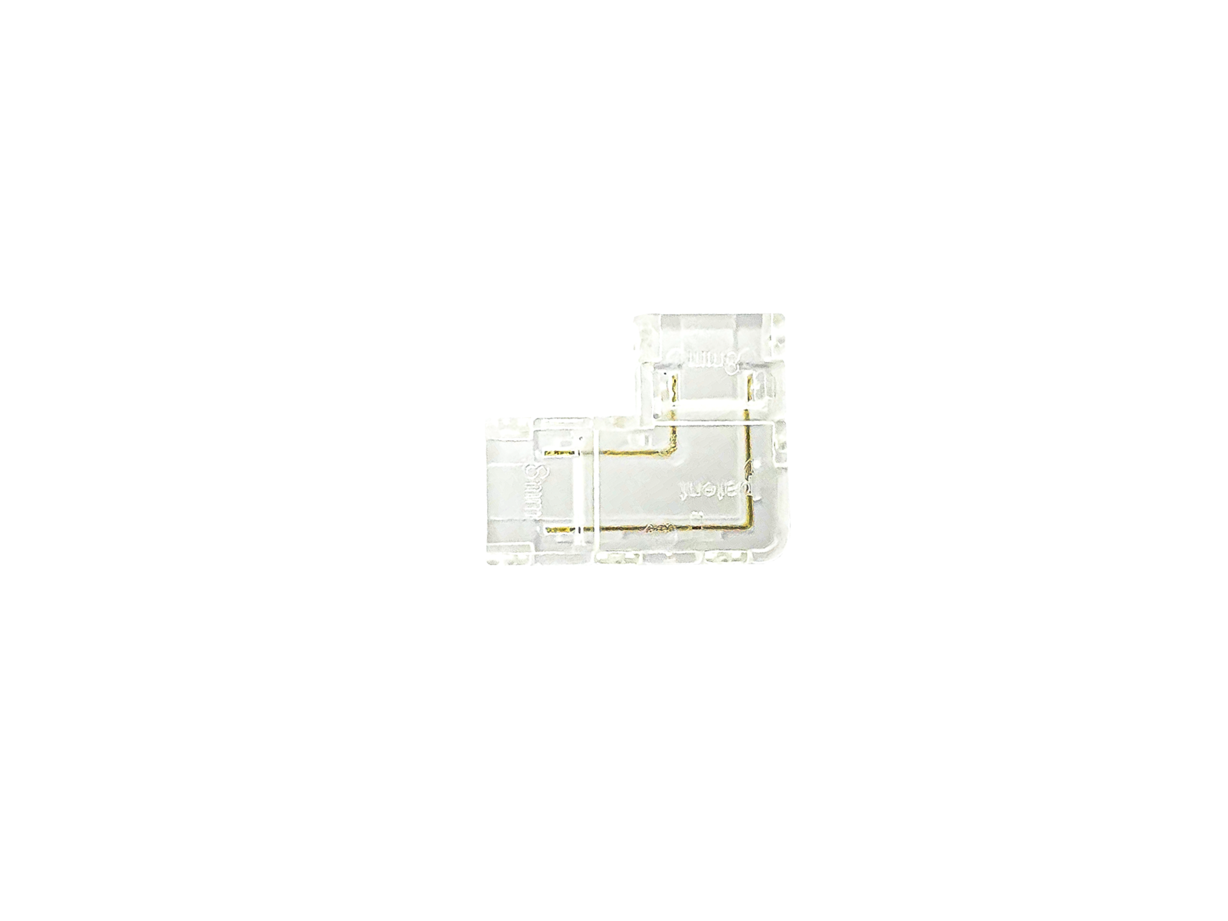 Conector Emenda Para Fita Led COB HUN 8mm 2 Vias sem fio em L 3662 / 875
