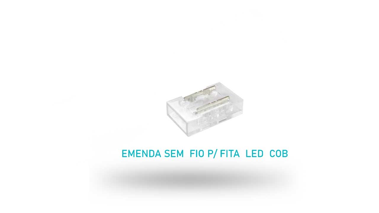 Emenda sem Fio P/ Fita COB LED - 8mm