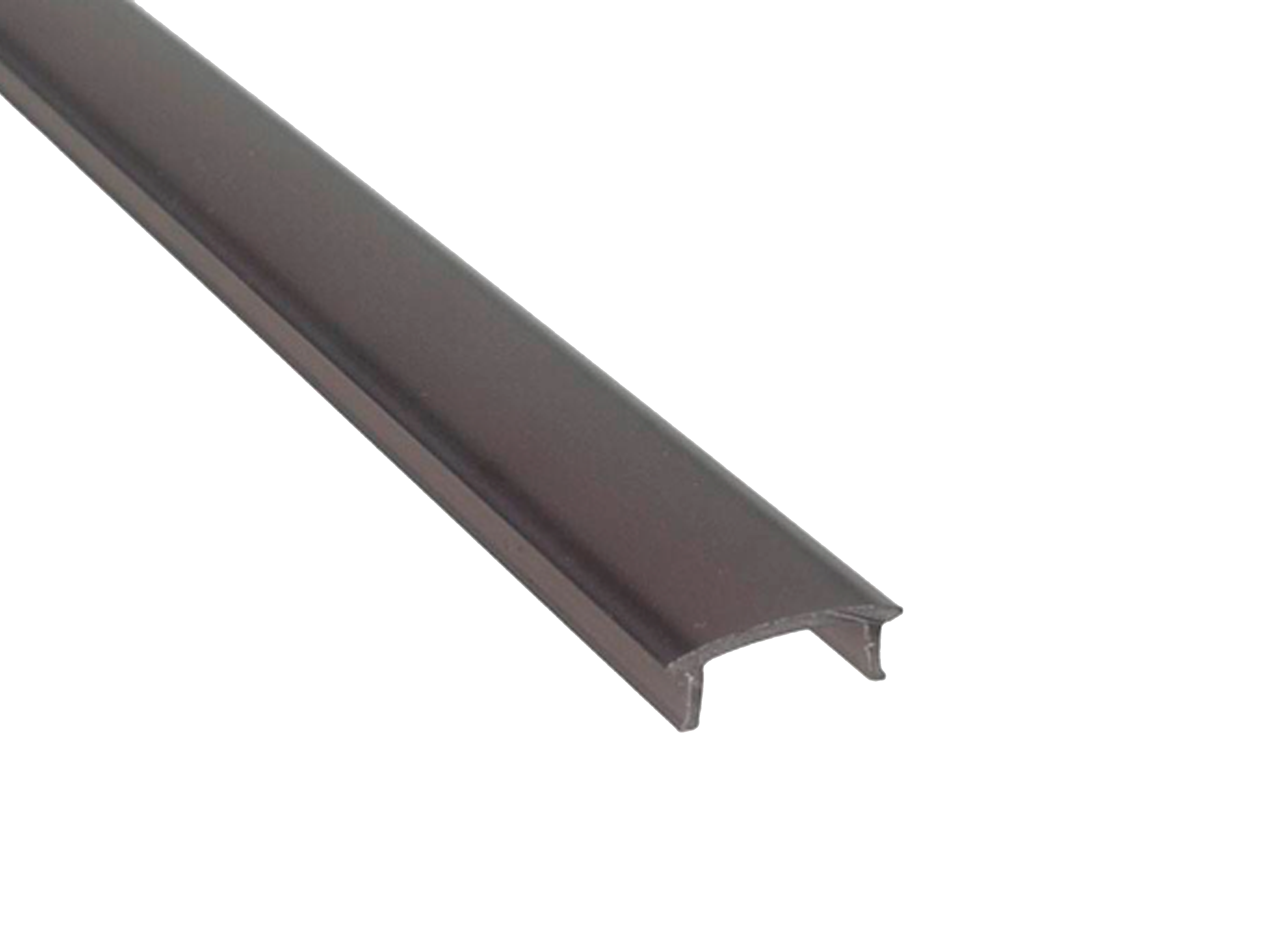 10 CAPA PRETA PARA PERFIL DE ALUMÍNIO POLICARBONATO FOSCO 3 METROS 3538/774