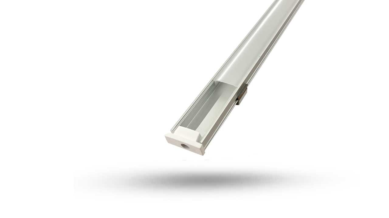 Perfil de Alumínio para LED 3 Metros - sobrepor 6.5mm