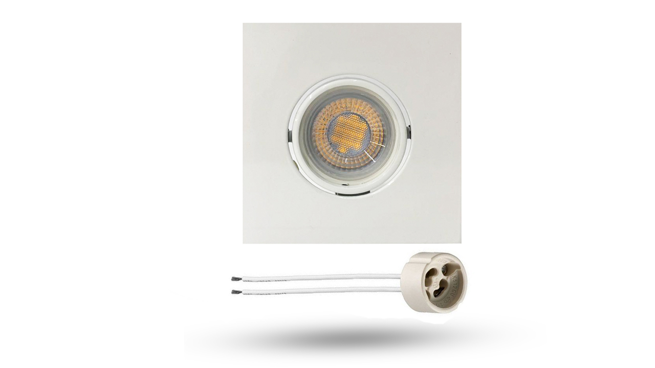 CONJ - Lâmp 6W GU10 + SPOT BASC. SISTEMA CLICK 