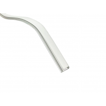 Perfil Flexível Altura 5,7mm, Largura 18 mm alumínio de Sobrepor Difusor leitoso para LED Ref: 3713/918