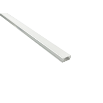 Perfil Altura 7mm / Largura 17 mm alumínio de Sobrepor slim difusor leitoso para LED Rígido Ref: 3289 / 659