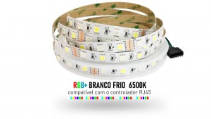 Fita LED 5050 IP20 (Uso Interno) - Rolo 5m (300Leds) RGB + W