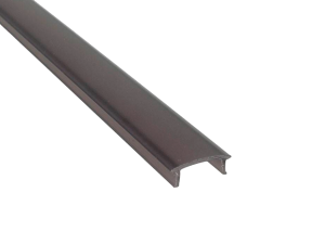 10 CAPA PRETA PARA PERFIL DE ALUMÍNIO POLICARBONATO FOSCO 3 METROS 3538/774