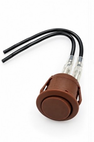 Interruptor Marrom Embutir Redondo Simples com fio Ref : 3765/965