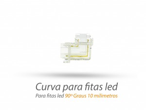Emenda sem Fio P/ Fita COB LED - 10mm em L